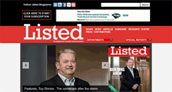 Desktop Screenshot of listedmag.com