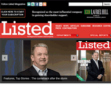Tablet Screenshot of listedmag.com